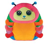 Ty Squishy Beanies Nessa il Bruco, Morbido Cuscino di Peluche con Occhioni Verdi Glitter, Idea Regalo per Grandi e Piccini, Tutti da Collezionare 33 cm T39334
