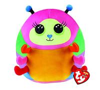 Ty Peluche Morbido Nessa il Bruco – Multicolore, Occhioni Verdi Glitter, 22 cm – T39237