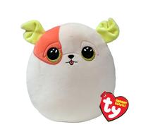 Ty Squishy Beanies - Patch Il Cagnolino, Morbido Cuscino di Peluche con Occhioni Oro Glitter, Idea Regalo per Grandi e Piccini, Tutti da Collezionare - 22 cm - T39267