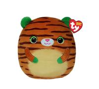 TY Squishy Beanies - Tiggy la Tigre, Morbido Cuscino di Peluche con Occhioni Arancioni, Idea Regalo per Grandi e Piccini, Tutti da Collezionare - 22 cm - T39418