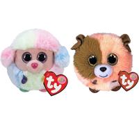 Ty - Stofftiere - Teeny Puffies - Barboncino arcobaleno e cane mandarino
