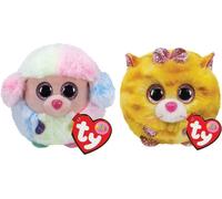 Ty - Stofftiere - Teeny Puffies - Barboncino Arcobaleno e Gatto Tabitha