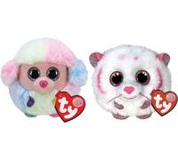 Ty - Stofftiere - Teeny Puffies - Barboncino Arcobaleno e Tigre Tabor