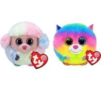 Ty - Stofftiere - Teeny Puffies - Barboncino Arcobaleno & Gatto Gizmo
