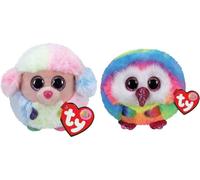 Ty - Stofftiere - Teeny Puffies - Barboncino Arcobaleno & Gufo Owen