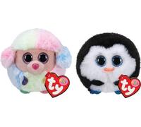 Ty - Stofftiere - Teeny Puffies - Barboncino Arcobaleno & Pinguino Waddles