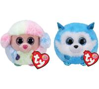 Ty - Stofftiere - Teeny Puffies - Barboncino Arcobaleno & Principe Husky