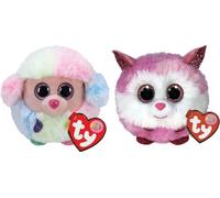 Ty - Stofftiere - Teeny Puffies - Barboncino Arcobaleno & Principessa Husky