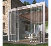 Ty, Telone in tela per esterni con occhielli in metallo, teloni in plastica impermeabile per giardini, piante, pollai e patii (25,4 x 50,8 cm)