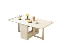 TY&WJ Mesa Plegable De Comedor Rectangular De Madera,Mesa De Hoja Abatible Móvil con Ruedas Mesa Auxiliar De Cocina para Ahorrar Espacio En Apartamentos,B,1.7m