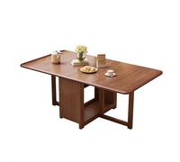TY&WJ Mesa Plegable De Comedor Rectangular De Madera,Mesa De Hoja Abatible Móvil con Ruedas Mesa Auxiliar De Cocina para Ahorrar Espacio En Apartamentos,A,1.2m