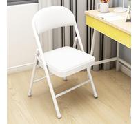 TY&WJ Set Da 6 Sedie Pieghevoli Con Seduta Imbottita,Sedia Da Pranzo Pieghevole Moderna Pieghevole Imbottita Impilabile Per Soggiorno, Giardino Balcone,Bianca,6 Pack