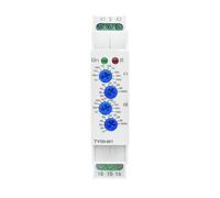 TY09-M1 M2 Interruttore relè timer di ritardo ciclico SPDT 220V 16A AC/DC12V-240V 50/60Hz 0.1s-100 giorni 2SPDT su guida Din 1 pz(TY09-M1 AC230V)