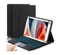 TY3316 Copertura universale per tastiera Bluetooth per tablet da 9-11 pollici TY-3316D Retroilluminazione Touch Multi Piattaforma Supporto Android iOS PU Pelle ABS Lunga durata della batteria 80