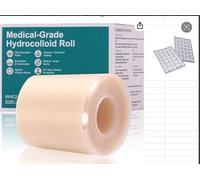 Tyafzzn Cerotto idrocolloide, 5 cm x 5 m, impermeabile, traspirante, con 36 patch invisibili, traspiranti e delicate sulla pelle