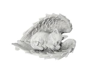 Tyafzzn Pietra commemorativa per gatti, pietra commemorativa per gatti, statuetta commemorativa per gatti, decorazione per tomba, decorazione per gatti, angelo con gatto, statuetta per terrazza,