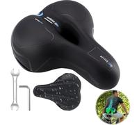 Tyafzzn Sella per Bicicletta Ergonomica, Sella per Bicicletta Comoda e Morbida in Schiuma di Memoria, Ammortizzante e Traspirante, Sella per Bicicletta Larga per Giri in Città