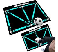 Tyafzzn Tappetino per il controllo della palla, 60 x 90 cm, per allenamento, calcio, calcio, passo, antiscivolo, ammortizzante, tappetino da calcio, regalo per gli amanti del calcio