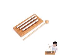 Tyatiyzn Campane Tubolari 3 Toni, Strumento Musicale Legno, Faggio Strumento Musicale, per l'educazione Della Prima Infanzia, lo Yoga e la Meditazione.