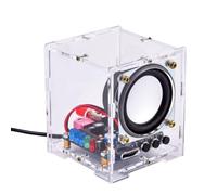 Tyatocepy -009 Altoparlante Bluetooth Mini Spaker Unit Componente Elettronico Kit FAI DA TE Wireless Wired 5V DC Alimentato e Guscio Acrilico Durevole Facile Da Installare Facile da Usare