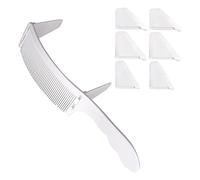 Tyatocepy 1 set pettine di posizionamento barbiere pettine per taglio di capelli salone di parrucchiere trimmer pettine curvo fit per strumento di acconciatura bianco