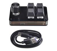Tyatocepy 1 Set USB Macro Personalizzato Mini Tastiera 4 Tasti 1 Tasto Programmazione Fai da te Tastiera Meccanica Tastiera di Programmazione Personalizzata
