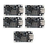 Tyatocepy 5PCS Type-C 2S BMS Modulo di Ricarica della Batteria al Litio 8,4 V 12,6 V con Supporto Bilanciato Carica con Indicatore Parti di Ricambio Accessori