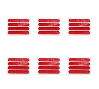 Tyatocepy Copertura per ruota Cover protettiva adesiva riflettente per accessori per scooter Max G30 24 pezzi, colore: Rosso