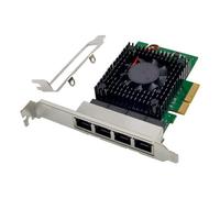 Tyatocepy I225-V PCI-E X4 Server Scheda di rete 4 porte 2.5G Server Scheda di rete I225 Gigabit Velocità di gioco Scheda di rete Accessori per computer