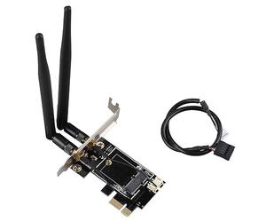 Tyatocepy PCI-E X1 a M.2 NGFF E-Key WiFi Wireless Network Adapter Converter Card con Bluetooth per PC Desktop