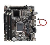 Tyatocepy Scheda Madre H55 LGA1156 Supporta I3 530 I5 760 Series CPU DDR3 Memoria Desktop Scheda Madre con Cavo di commutazione, 500342878