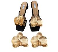 TYATVS 2 clip per scarpe a forma di fiore, accessori per le vacanze in spiaggia Y2k Plumeria ciondoli per scarpe per tacchi e appartamenti It Girl Summer, Medium, Poliestere, No