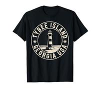 Tybee Island Georgia Viaggio Souvenir Emblema Maglietta
