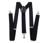 TYBGAU Boutique UK Bretelle a lunghezza regolabile, non cadono facilmente, sollevano in modo sicuro i pantaloni, bretelle elastiche resistenti for uomini e donne(Svart)