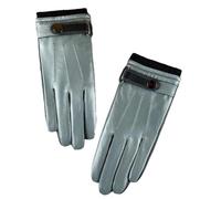 TYBGAU Boutique UK Guanti invernali in pelle da uomo, foderati in peluche termico, touchscreen for guida e ciclismo, guanti da lavoro antivento Ciclismo invernale(Blauw,L)