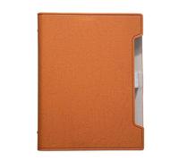 TYBGAU Boutique UK Taccuino A5 con copertina rigida in pelle, raccoglitore a 6 anelli con spirale, diario aziendale da 200 pagine, blocco note in carta spessa taccuini(Bruin)