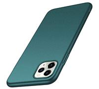 Tybiky - Custodia per iPhone Xr, custodia protettiva opaca in policarbonato, ultra sottile, minimalista, antiurto, antigraffio, cover, colore verde scuro