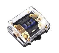 TYBOPHQJ 1 pz Universale for Auto Digitale LED Rosso Display di Tensione Amplificatore Audio for Veicoli 1 in 2 Vie Uscita 100 A 150 A portafusibile Scatola dei fusibili(100a)