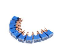 TYBOPHQJ Connettore for Fusibile a Lame Maschio da 100 A con Guscio Piatto in plastica Blu da 10 Pezzi for Veicolo for Auto