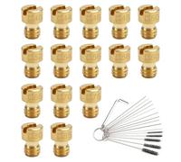 TYBYBB Set di ugelli per carburatore, 15 pezzi, set di ugelli principali M4, carburatore 40, 44, 46, 48, 50, 52, 54, 56, 58, 60, 65, 70, 75, 80, 85, compatibile con Bing, PWK, Dellorto, Puch, GY6