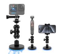 TYBYBB Supporto per cellulare auto ventosa compatibile con Gopro Hero 13/12/11/10/9/8, DJIOsmo Pocket 3 Action 5 4 3 Supporto a ventosa per auto, Insta 360 X4 X3 X2 Go 3 Pro Supporto Suction Cup Mount