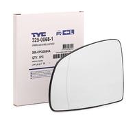 TYC 325-0068-1 Vetro specchio specchio esterno per OPEL Meriva A (X03) asferico