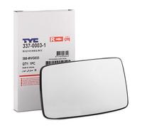 Vetro specchio Dx convesso 337-0003-1 TYC per VW SEAT