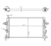 TYC 725-0036-R Radiatore motore