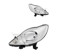 TYC Fari Set Sinistro Destro H4 Per Peugeot 107