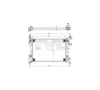 TYC 725-0035 Radiatore motore