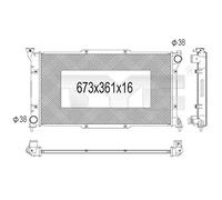 TYC Radiatore motore per SUBARU Legacy II Limousine (BD) Grupo Rafredamento Radiatore Rafredamento Motore 734-1003