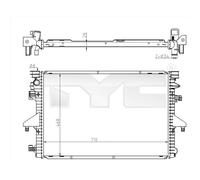 TYC 737-0069 Radiatore motore