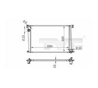 TYC Radiatore Raffreddamento Del Motore Ventola Adatto A per Mini R56 Cooper R57