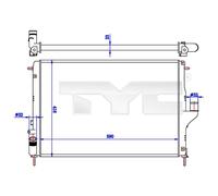 TYC 728-0056-R Radiatore motore